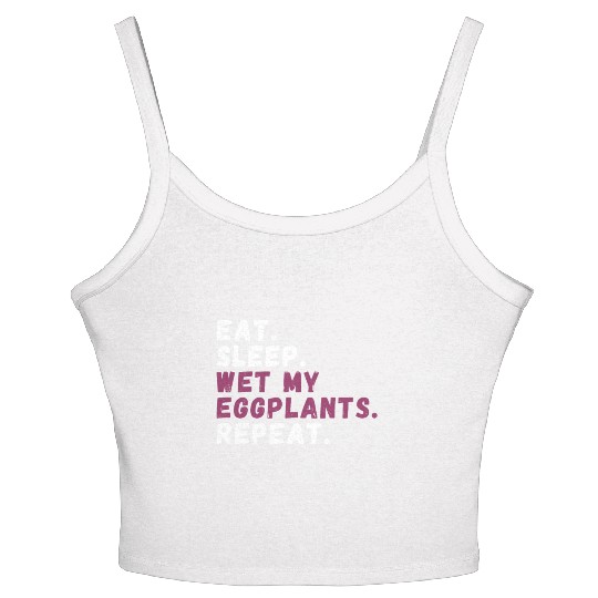 Eggplant Lover Healthy Cuisine Gardening Women's Spaghetti Strap Tank Top