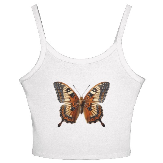 Butterfly Colorful Enchanting Delicate Insects Women's Spaghetti Strap Tank Top