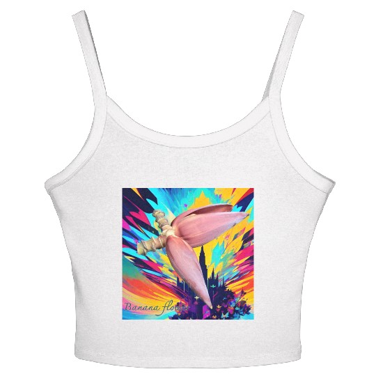 Banana flower Women's Spaghetti Strap Tank Top