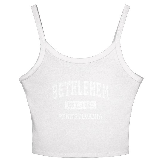 Bethlehem Pennsylvania Pa Established Sports Women's Spaghetti Strap Tank Top