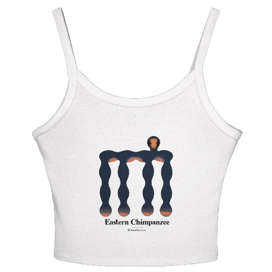 Bold monkey print "Chimpanzee" Women's Spaghetti Strap Tank Top