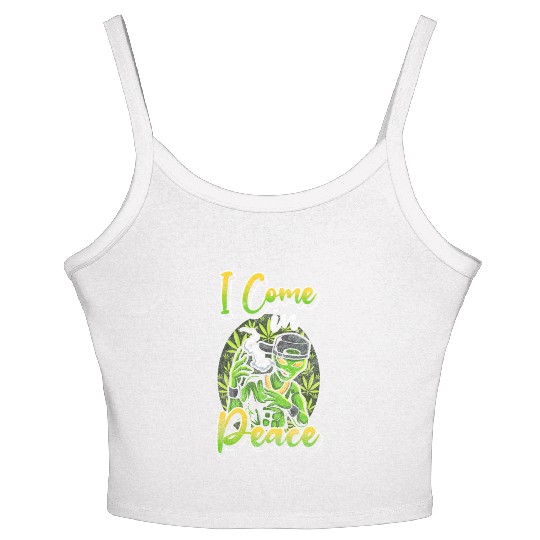 Alien Area 51 Science Fiction Women's Spaghetti Strap Tank Top