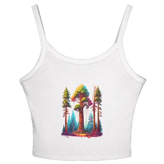 Redwood Forest - For Nature Lovers Women's Spaghetti Strap Tank Top
