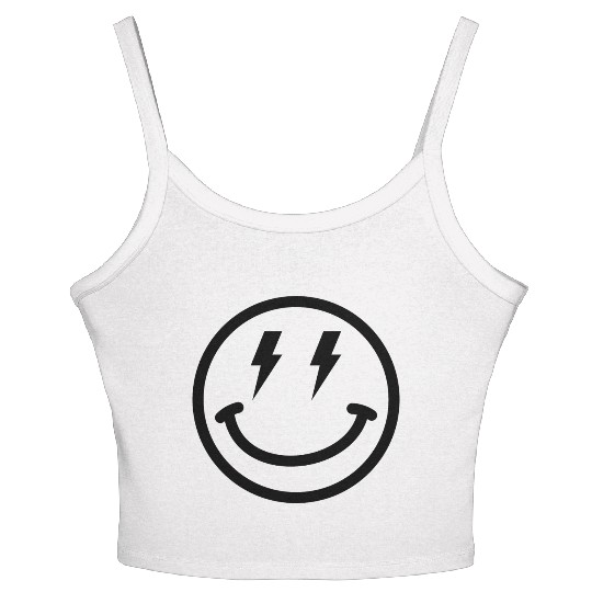 Fun face with zeus eyes Women's Spaghetti Strap Tank Top