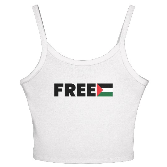 Free Palestine Women's Spaghetti Strap Tank Top