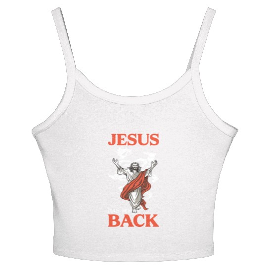 Jesus Has My Back 16 Women's Spaghetti Strap Tank Top