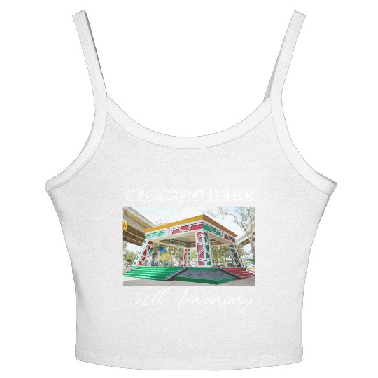 50th anniversary Chicano park Women's Spaghetti Strap Tank Top