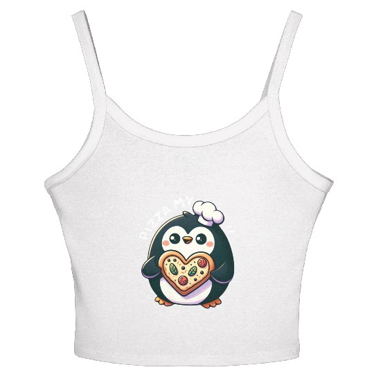 Pizza My Heart - Cheesy Love Women's Spaghetti Strap Tank Top