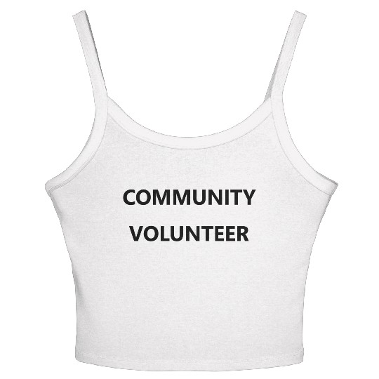 Community Volunteer Event Staff Group Organization Women's Spaghetti Strap Tank Top