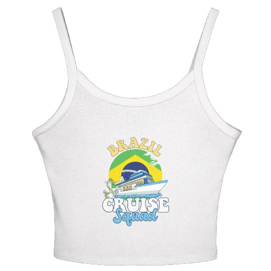Brazil Cruise Squad Family Vacation Trip Women's Spaghetti Strap Tank Top