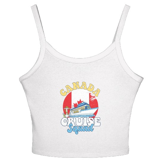 Canada Cruise Squad Family Vacation Trip Women's Spaghetti Strap Tank Top
