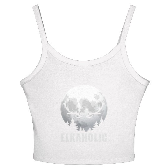 Elk Hunting Elkaholic Hunters Women's Spaghetti Strap Tank Top