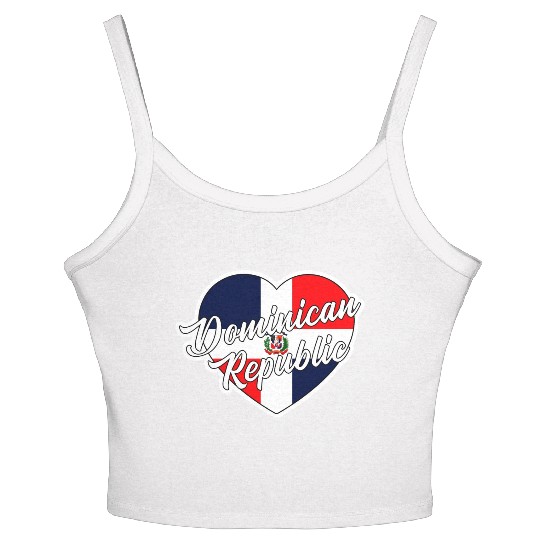 Dominican Republic Women's Spaghetti Strap Tank Top