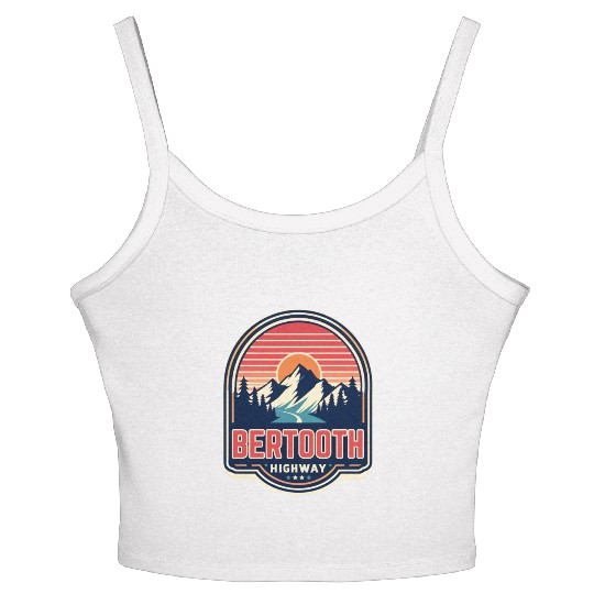 Beartooth Highway US 212 Women's Spaghetti Strap Tank Top
