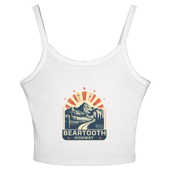 Beartooth Highway US 212 Women's Spaghetti Strap Tank Top