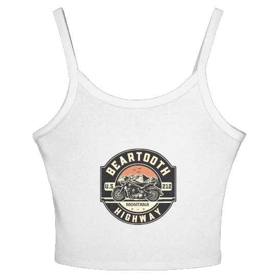 Beartooth Highway US 212 Women's Spaghetti Strap Tank Top