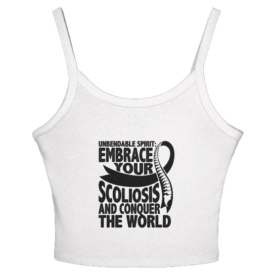 Unbendable rit Embrace Your Scoliosis Warrior Women's Spaghetti Strap Tank Top
