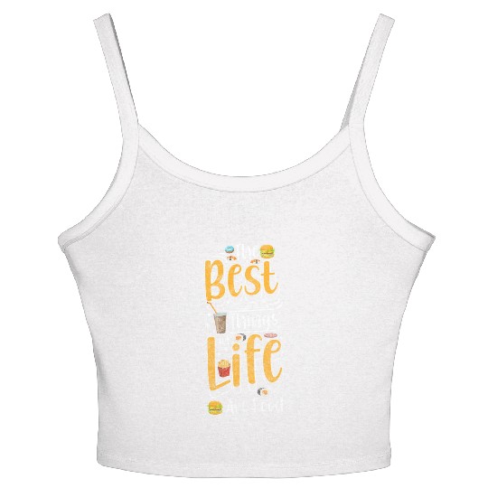 Food Delicious Menu Women's Spaghetti Strap Tank Top