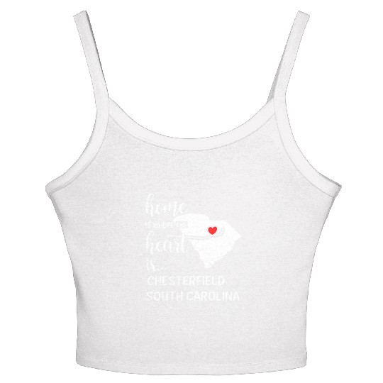 Chesterfield County South Carolina Is Where My Women's Spaghetti Strap Tank Top