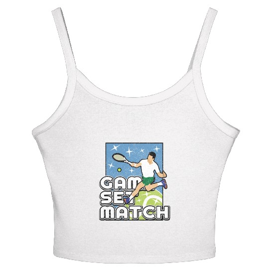 Game Set Match Tennis Lover Women's Spaghetti Strap Tank Top