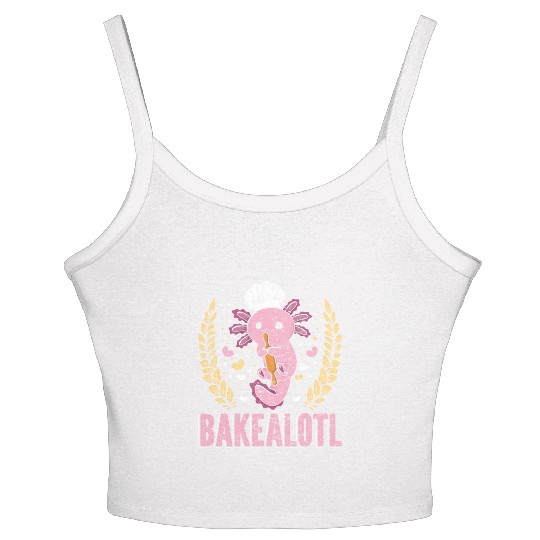 Bake House Bakealotl Baking Lovers Baking Bread Women's Spaghetti Strap Tank Top