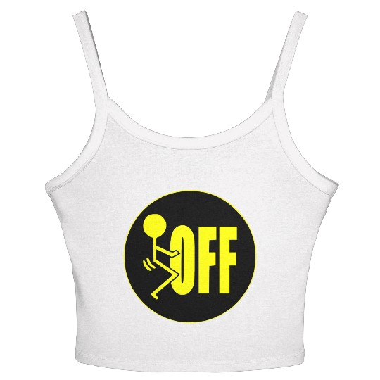 F Off ©WhiteTigerLLC.Com LIKE US ON FACEBOOK Women's Spaghetti Strap Tank Top