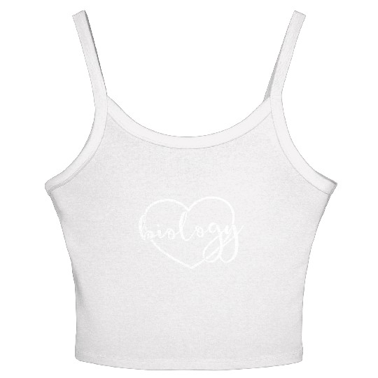 Biology Heart Back To School Biology Teacher Women's Spaghetti Strap Tank Top
