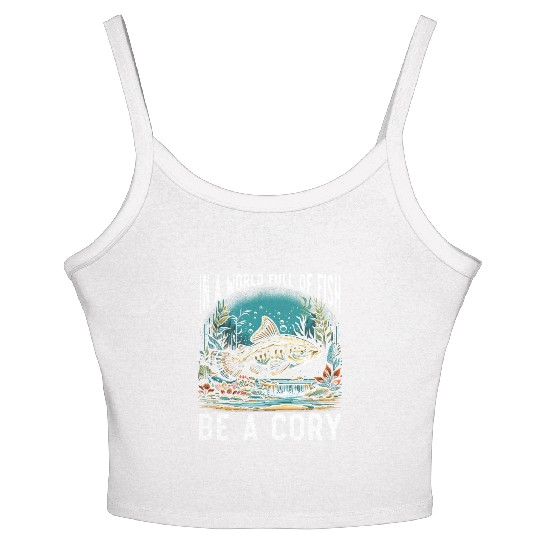 Corydoras Catfish Fish Lover Freshwater Aquarium Women's Spaghetti Strap Tank Top