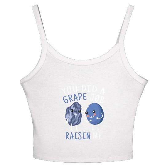 Grape Job Raisin Grapes Women's Spaghetti Strap Tank Top