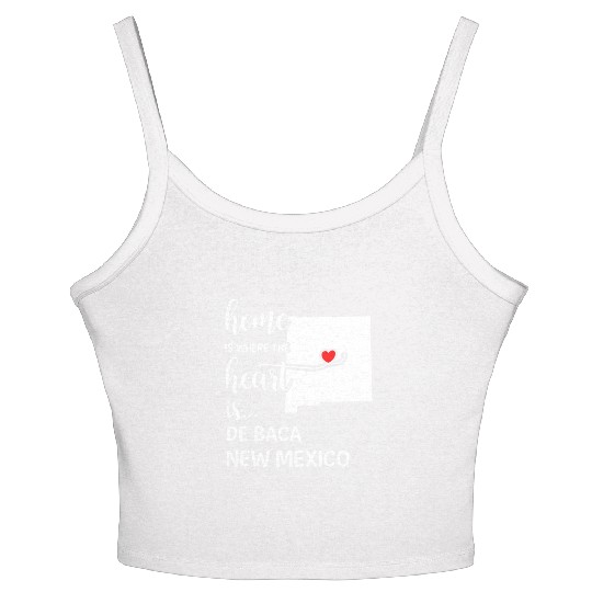 De Baca County New Mexico Is Where My Heart Is Women's Spaghetti Strap Tank Top