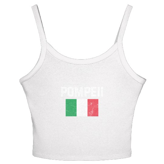 Pompeii Flag Italy Geology Women's Spaghetti Strap Tank Top