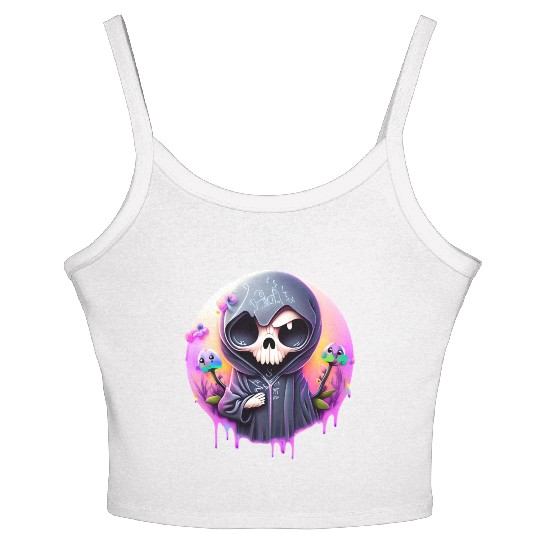 Grim Reaper Women's Spaghetti Strap Tank Top