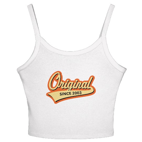 Original Since 2003 (Year Of Birth, Birthday / 3C) Women's Spaghetti Strap Tank Top