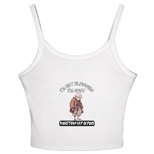 I'm Not Sleeping I'm Just Resting My Eyes Women's Spaghetti Strap Tank Top