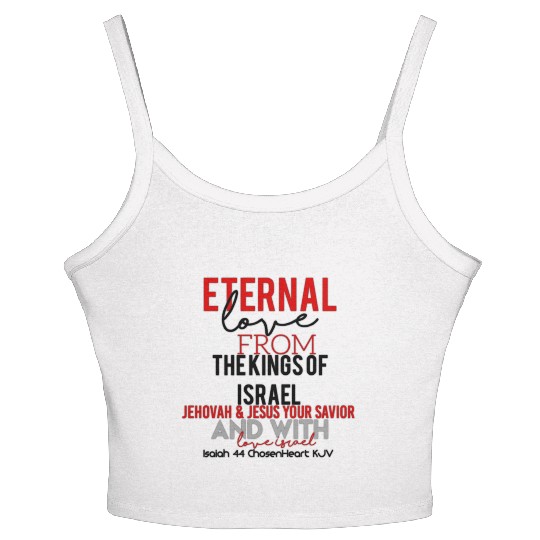 CHOSENHEART ETERNAL LOVE From Israel Women's Spaghetti Strap Tank Top