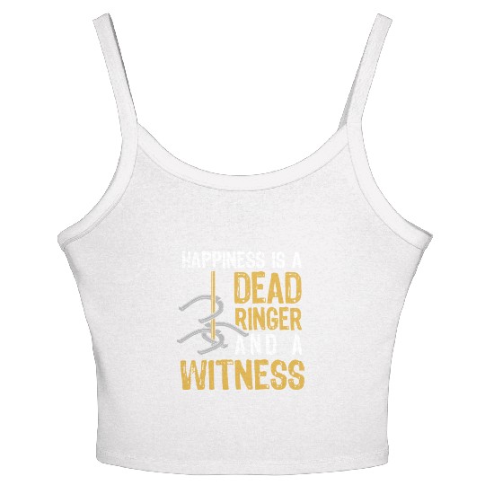 Funny Dead Ringer Horseshoe Pitching Women's Spaghetti Strap Tank Top
