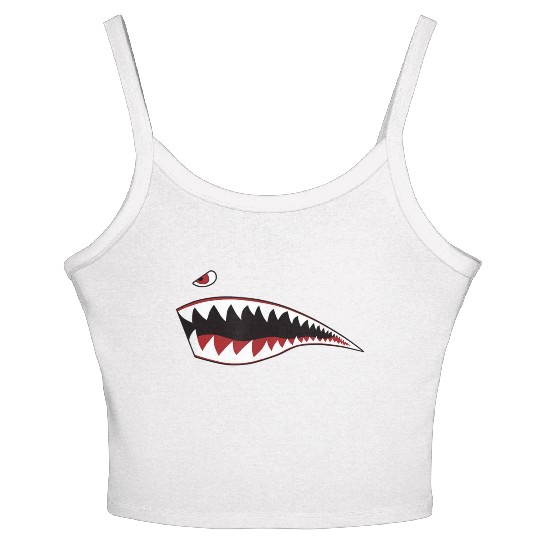 p-51 mustangs p-40 warhawks Women's Spaghetti Strap Tank Top