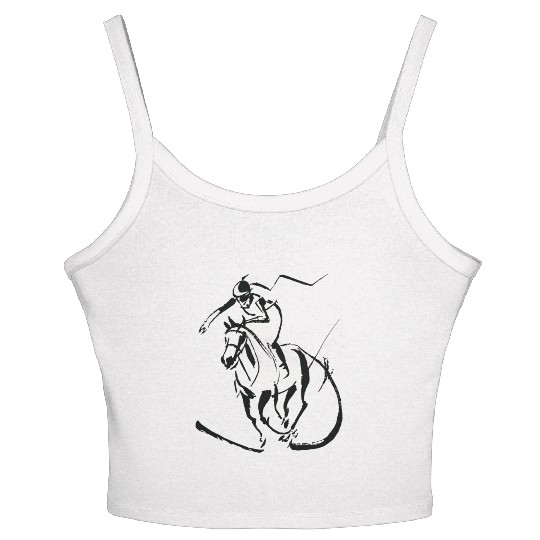A Barrel Racing Women's Spaghetti Strap Tank Top