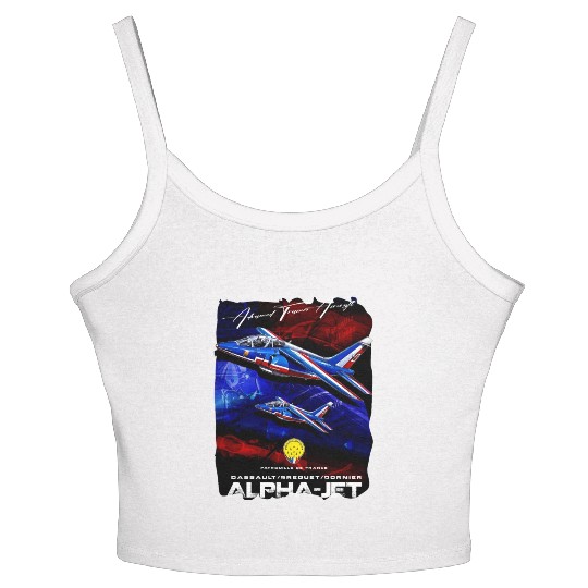 Alpha Jet Belgium Air Force Advanced Trainer Aircr Women's Spaghetti Strap Tank Top