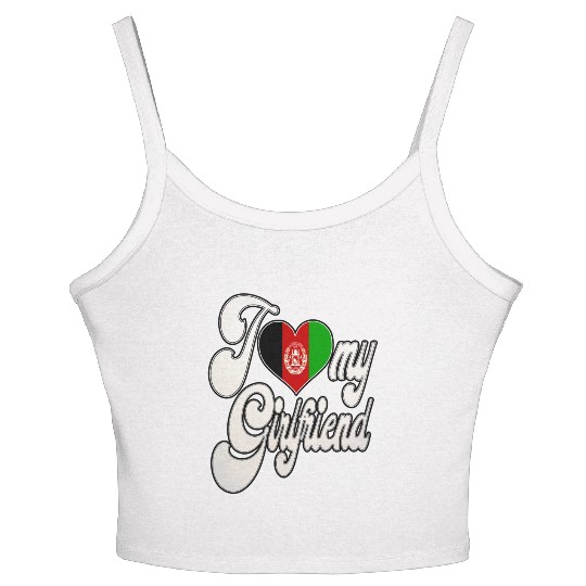 AfghanI Love My Afghanistan Girlfriend Women's Spaghetti Strap Tank Top