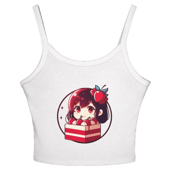 Red Velvet Cake Women's Spaghetti Strap Tank Top