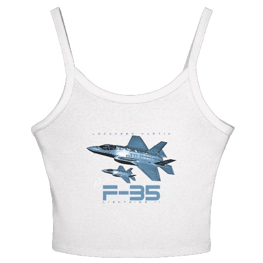 Lockheed Martin F-35 Lightning II Women's Spaghetti Strap Tank Top