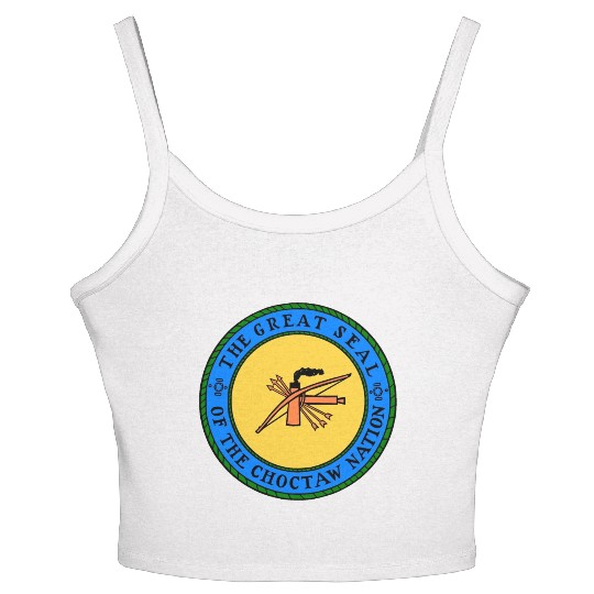 The Great Seal of Choctaw Nation of Oklahoma Women's Spaghetti Strap Tank Top