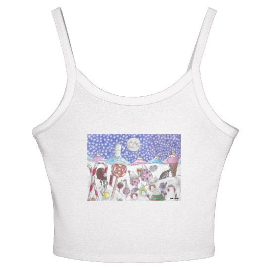The Nutcracker Christmas Candy Land Women's Spaghetti Strap Tank Top