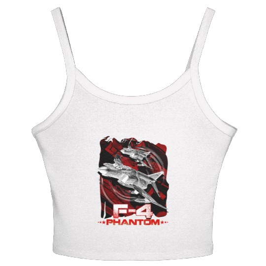 F-4 Phantom Us Air Force Fighter jet Women's Spaghetti Strap Tank Top