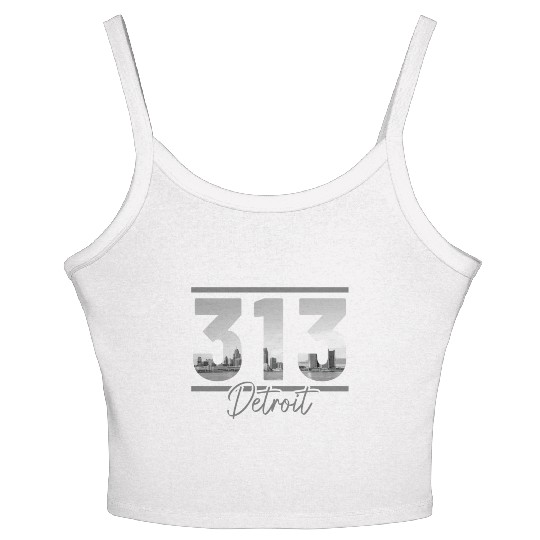 Detroit Michigan Motor City USA Women's Spaghetti Strap Tank Top