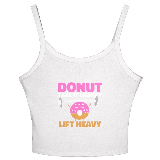 Fitness Donut Donut Gym Women's Spaghetti Strap Tank Top