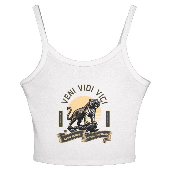 Veni Vidi Vici Wild Tiger Women's Spaghetti Strap Tank Top