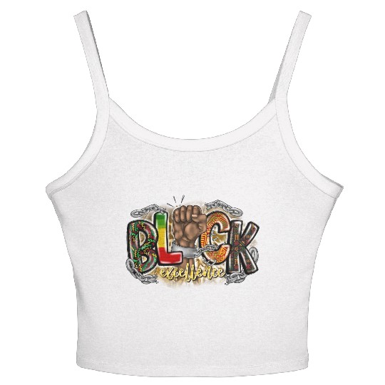 Black Excellence Women's Spaghetti Strap Tank Top