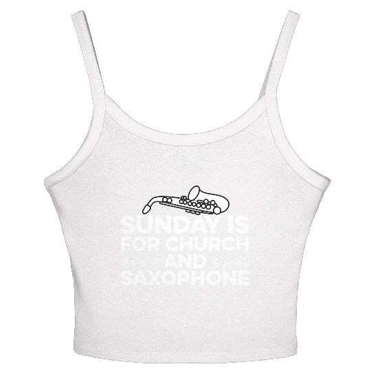 Church and Saxophone Choir Member Gift Women's Spaghetti Strap Tank Top